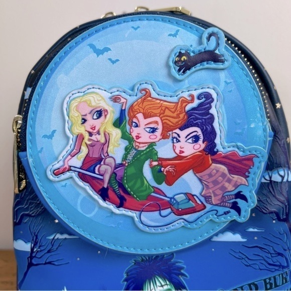 Loungefly | Disney Halloween Hocus Pocus Poster Glow Mini Backpack - Picture 6 of 16